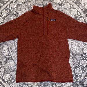 Patagonia Fleece Zip Up Women’s M Burnt Orange